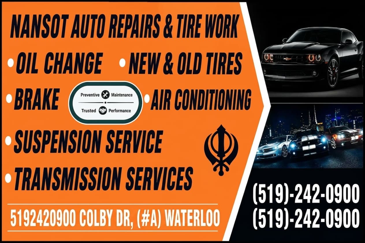 Namsot Auto Repairs & Tire Works services and contact poster